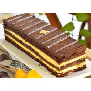 芒果黑金磚巧克力蛋糕